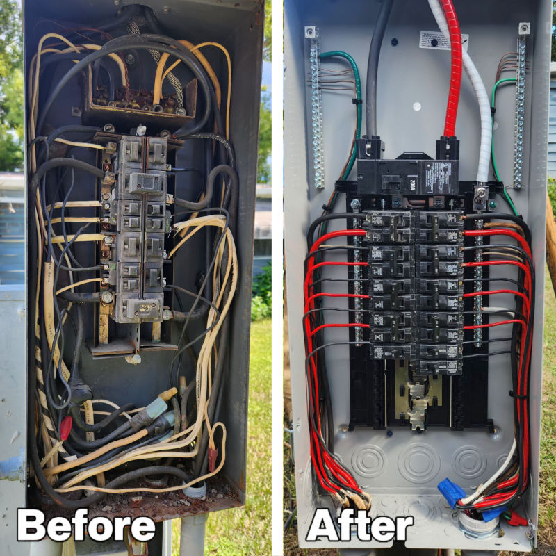 Electrical Panel Breaker box Replacement